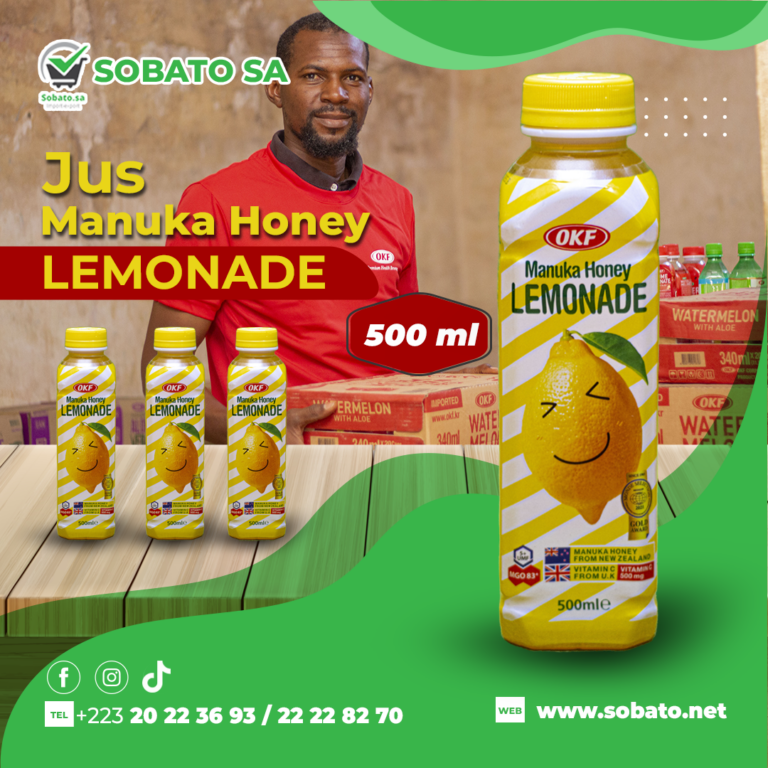 Découvrez notre toute nouvelle sensation estivale : Jus Manuka Honey Lemonade